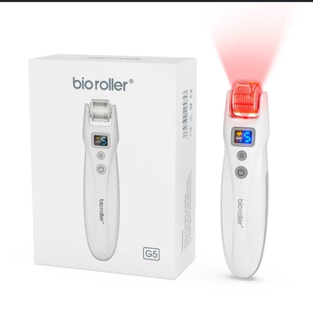 bioRoller G5 Red LED Derma Roller for Women